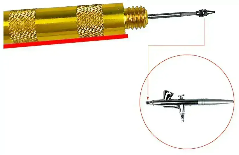 Čistící sada pro Airbrush pistoli 3v1